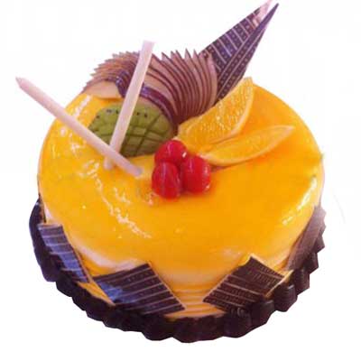 "Yellow glaze fancy cake - 1.5kgs - Click here to View more details about this Product